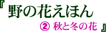 野の花えほん (2)秋と冬の花