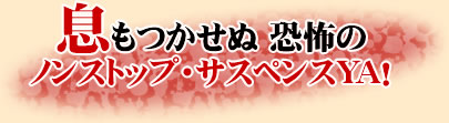 息もつかせぬ 恐怖の ノンストップ・サスペンスYA!