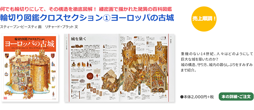 輪切り図鑑クロスセクション①ヨーロッパの古城